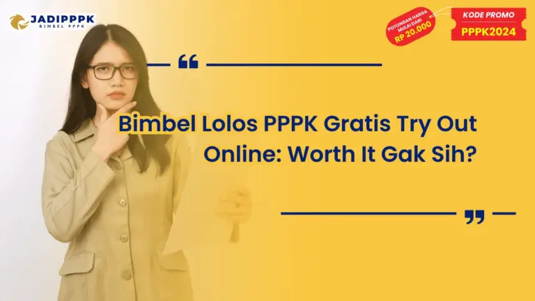 Bimbel Lolos PPPK Gratis Try Out Online
