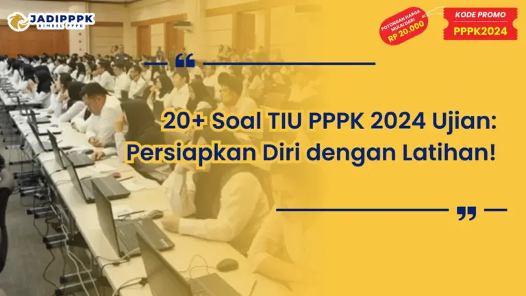 Soal TIU PPPK 2024 Ujian