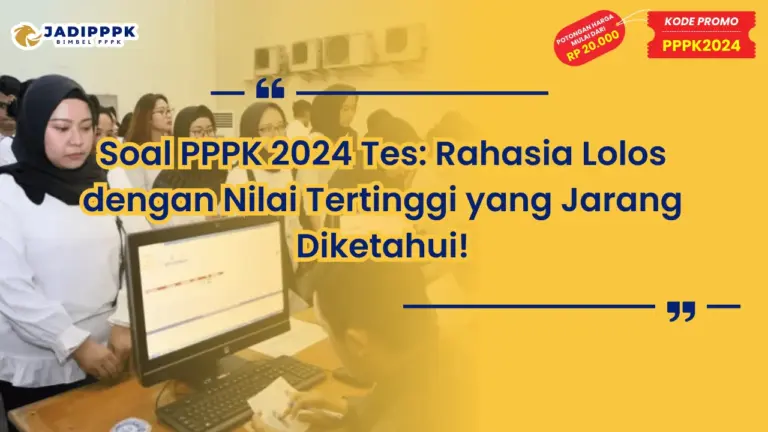 Soal PPPK 2024 Tes
