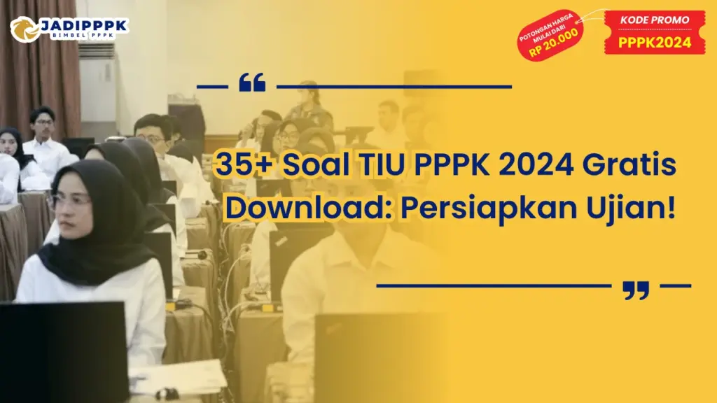 Soal TIU PPPK 2024 Gratis Download