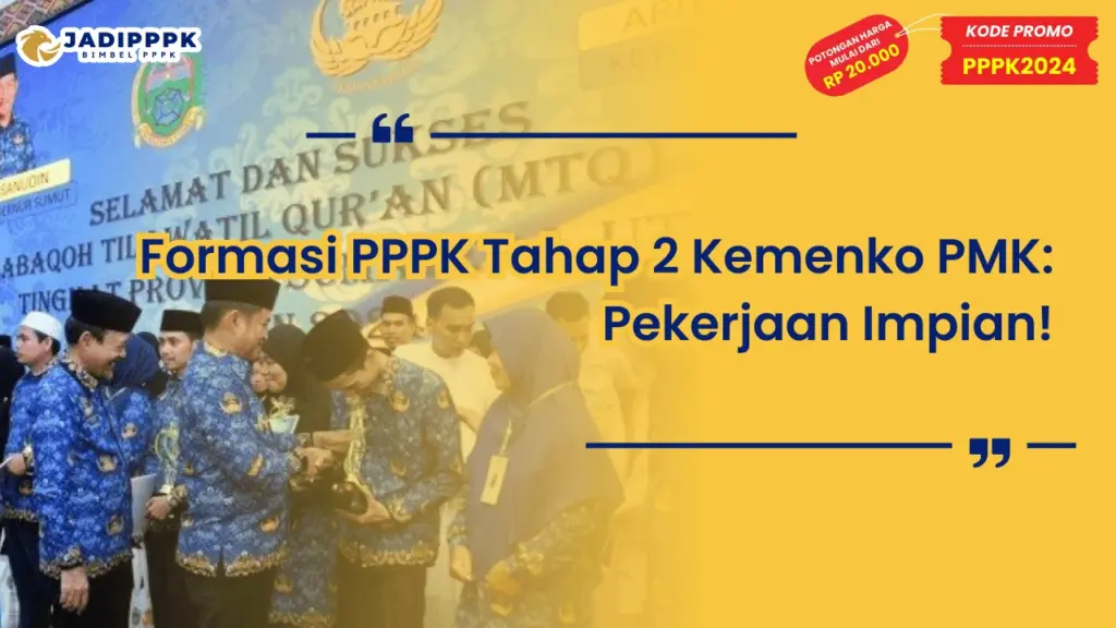 Formasi PPPK Tahap 2 Kemenko PMK
