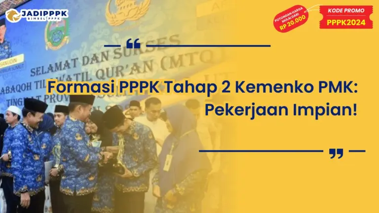Formasi PPPK Tahap 2 Kemenko PMK