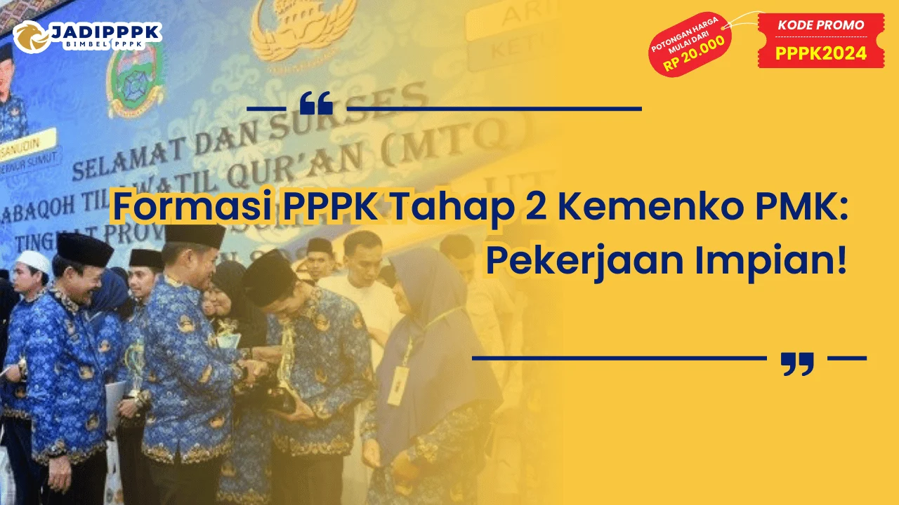 Formasi PPPK Tahap 2 Kemenko PMK
