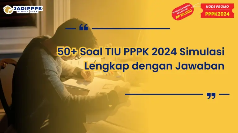 Soal TIU PPPK 2024 Simulasi
