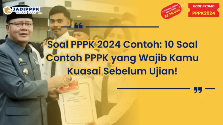 Soal PPPK 2024 Contoh