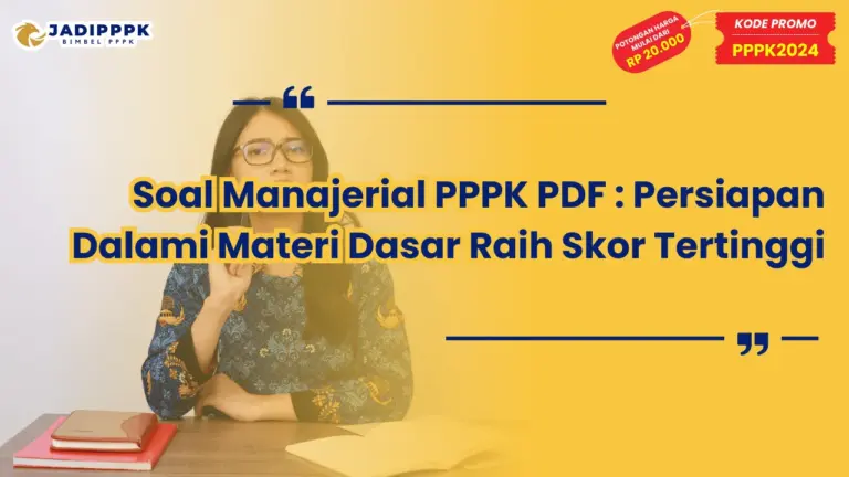 Soal Manajerial PPPK