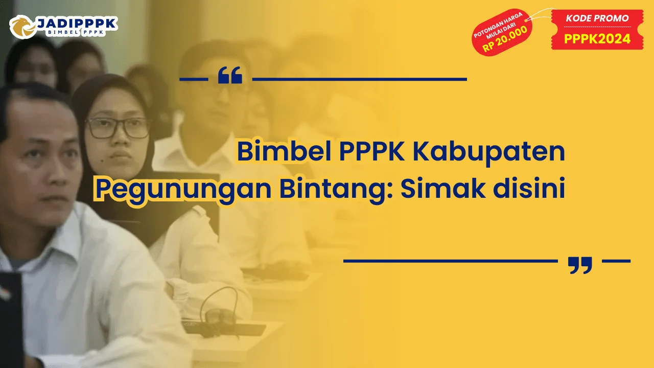 Bimbel PPPK Kabupaten Pegunungan Bintang