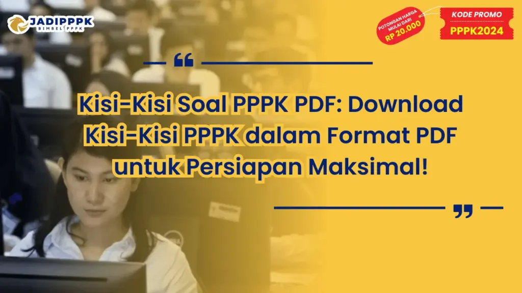 Kisi-Kisi Soal PPPK PDF