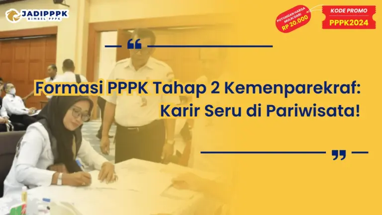 Formasi PPPK Tahap 2 Kemenparekraf