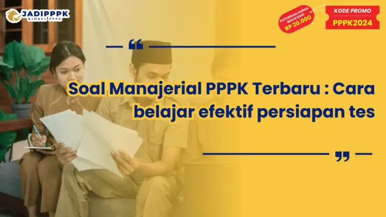 Soal Manajerial PPPK