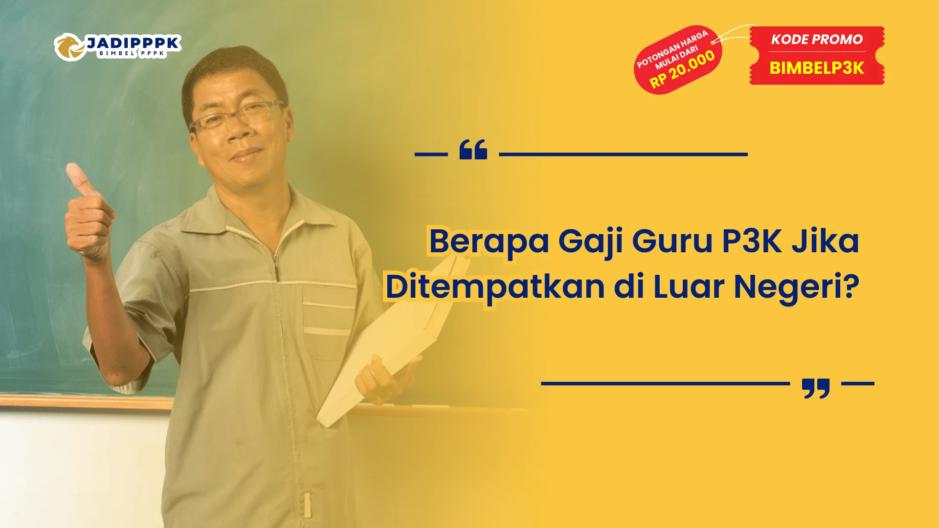 Berapa Gaji Guru P3K Jika Ditempatkan di Luar Negeri?