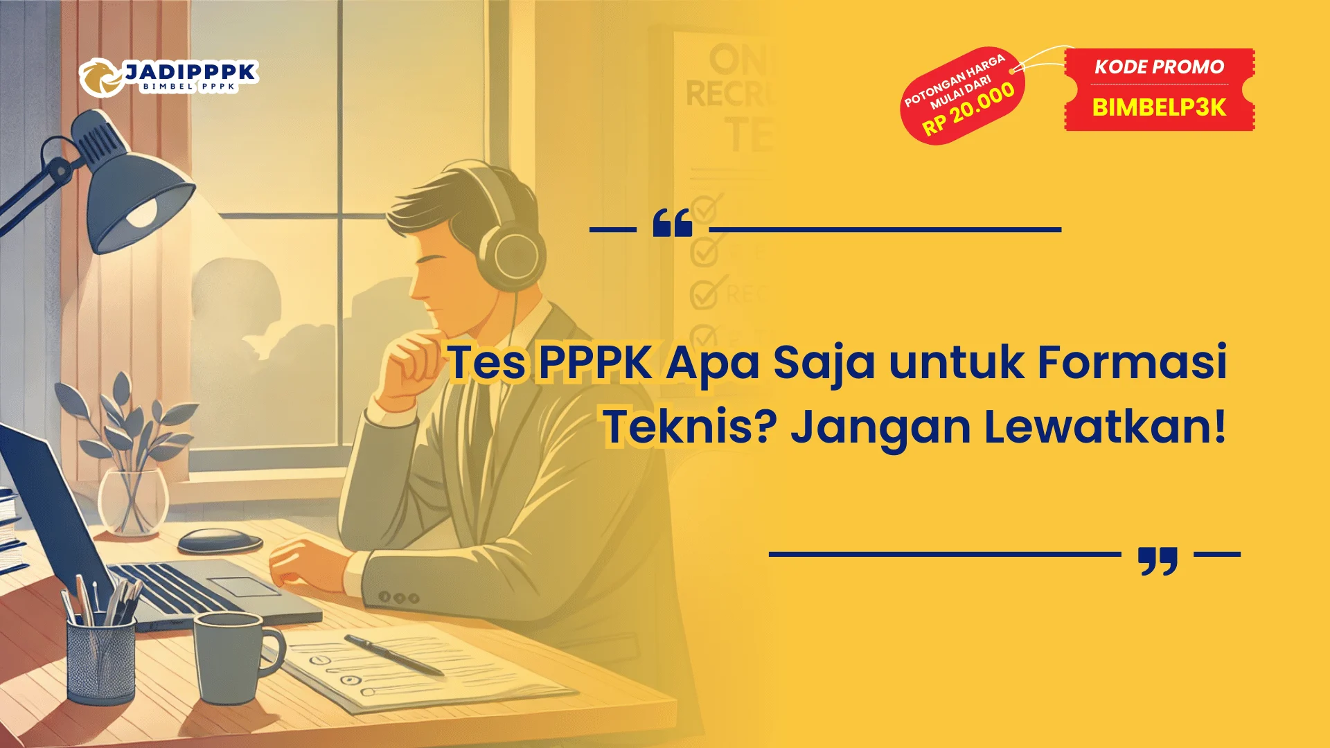 Tes PPPK Apa Saja untuk Formasi Teknis