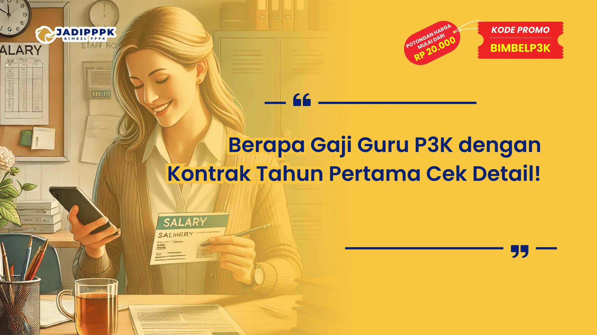 Berapa Gaji Guru P3K dengan Kontrak Tahun Pertama