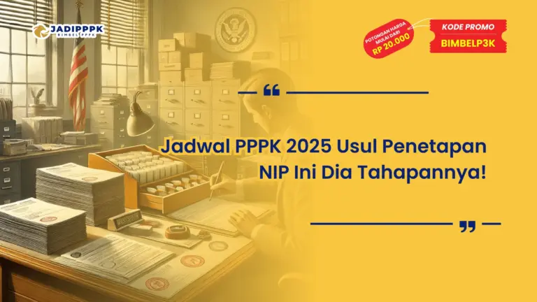 Jadwal PPPK 2025 Usul Penetapan NIP