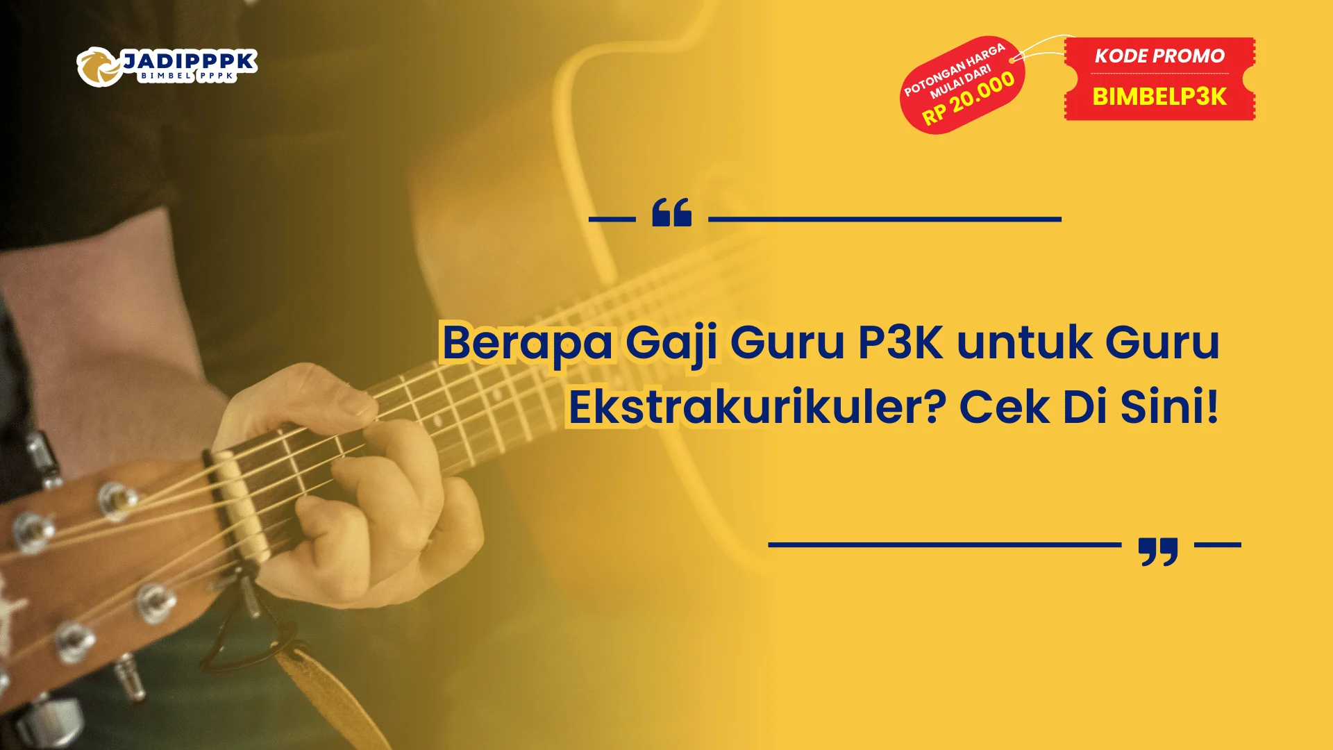 Berapa Gaji Guru P3K untuk Guru Ekstrakurikuler