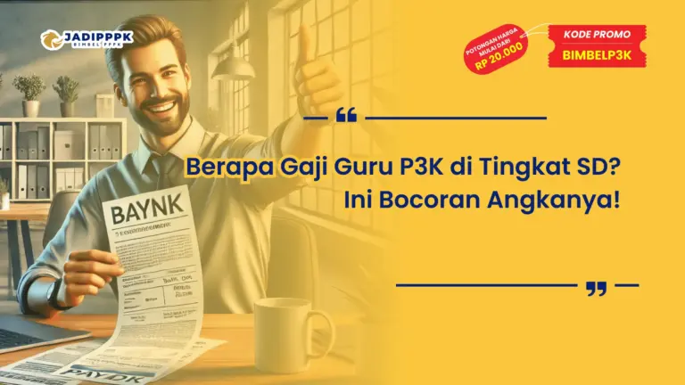 Berapa Gaji Guru P3K di Tingkat SD