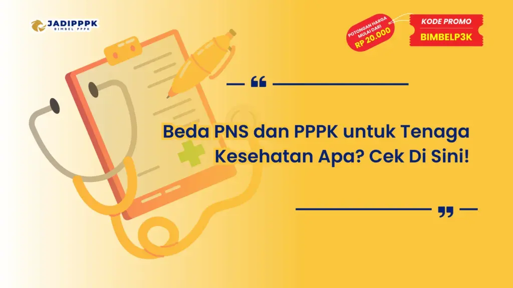 Beda PNS dan PPPK untuk Tenaga Kesehatan Apa