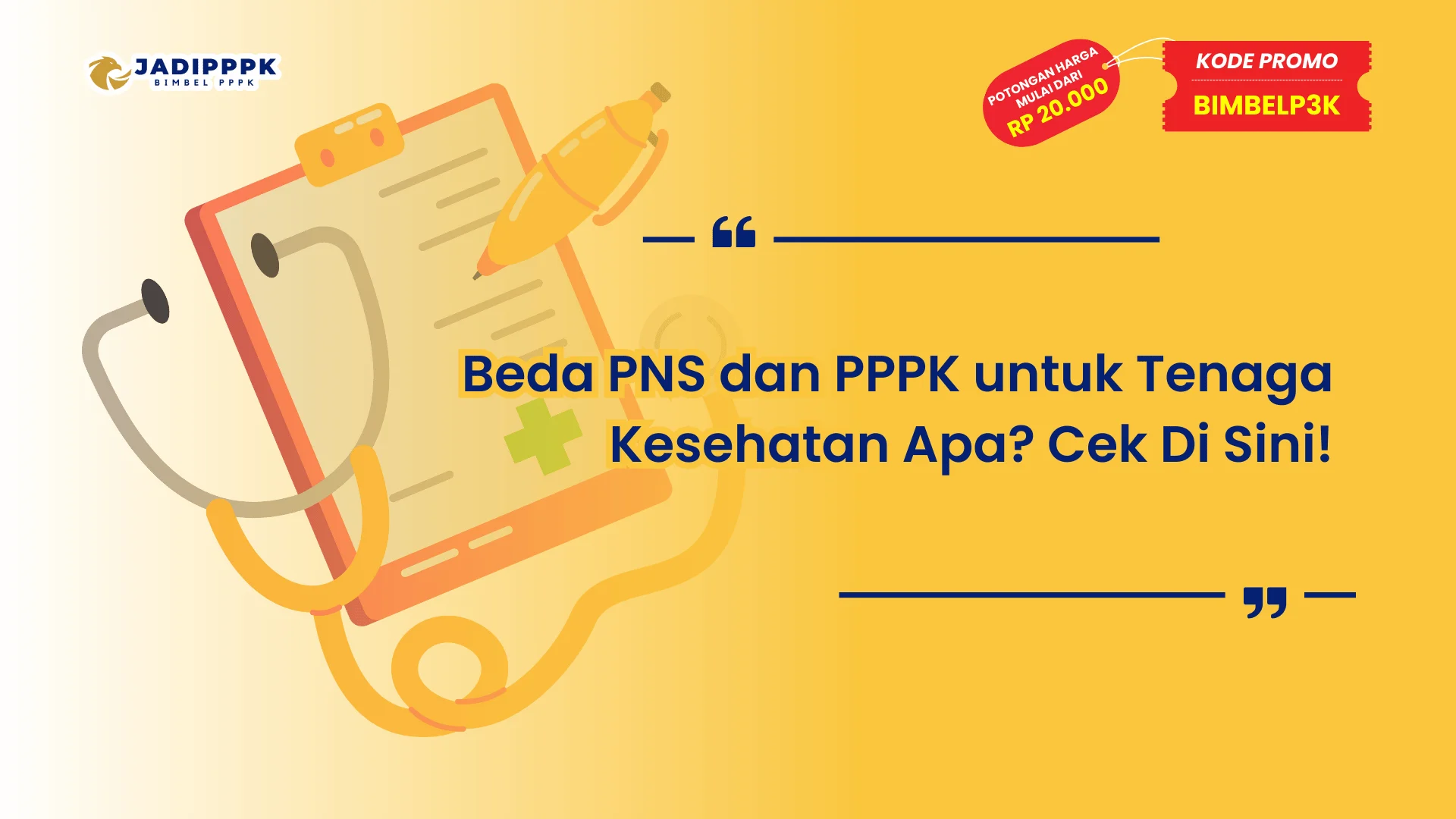 Beda PNS dan PPPK untuk Tenaga Kesehatan Apa