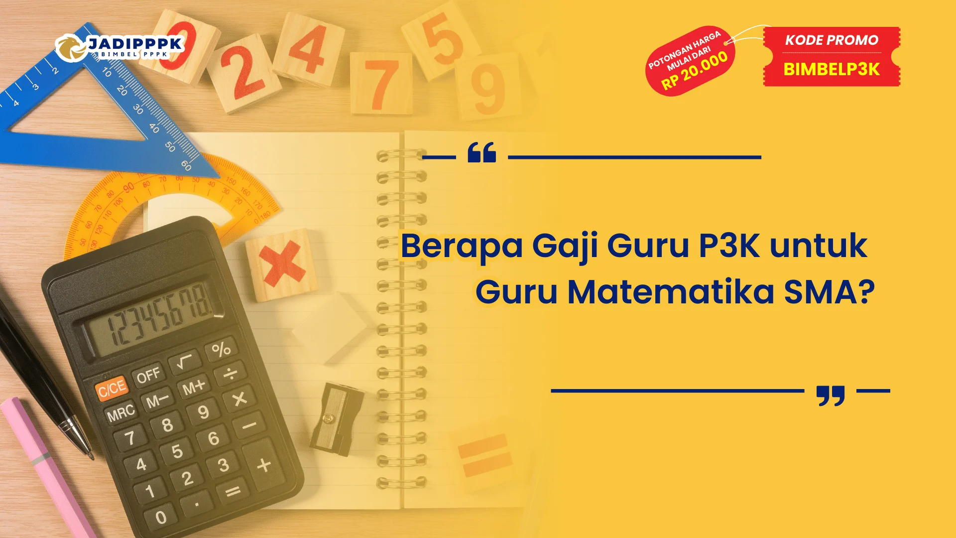Berapa Gaji Guru P3K untuk Guru Matematika SMA