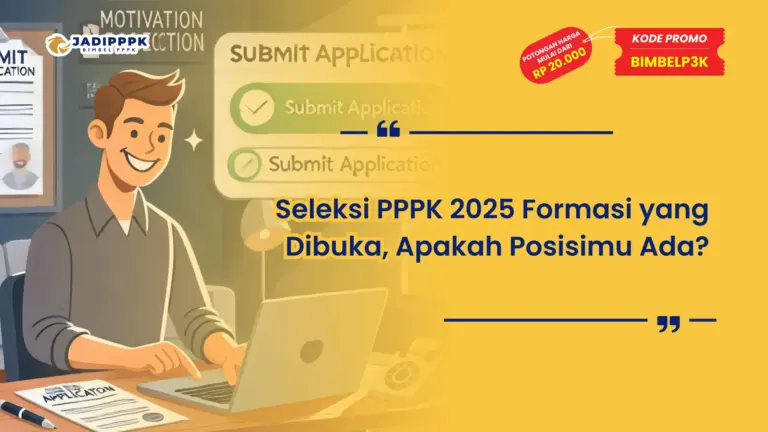 Seleksi PPPK 2025 Formasi yang Dibuka