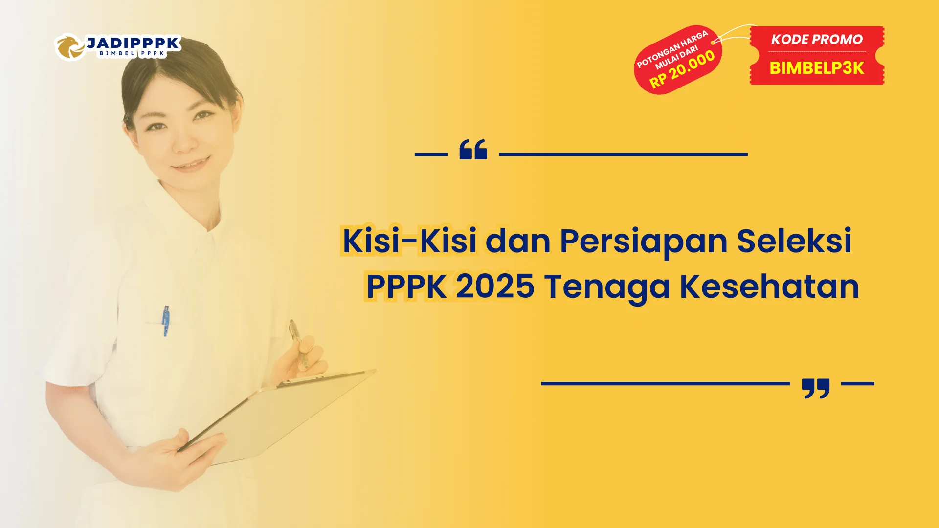 Seleksi PPPK 2025 untuk Tenaga Kesehatan