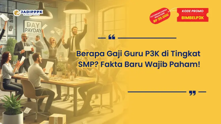 Berapa Gaji Guru P3K di Tingkat SMP