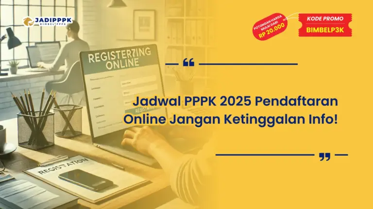 Jadwal PPPK 2025 Pendaftaran Online