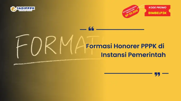 Honorer PPPK Formasi