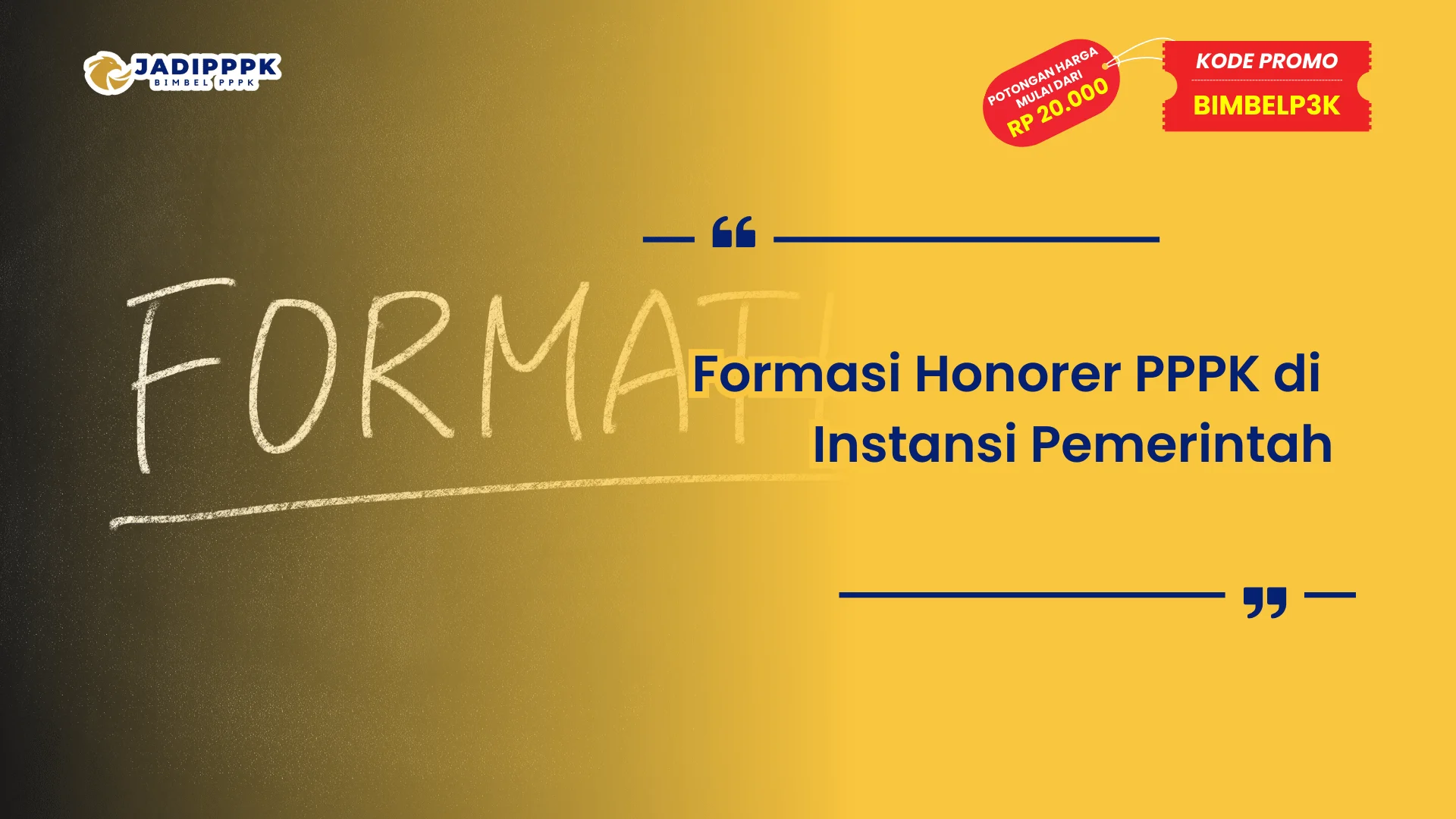 Honorer PPPK Formasi
