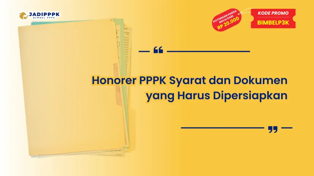 Honorer PPPK Syarat-