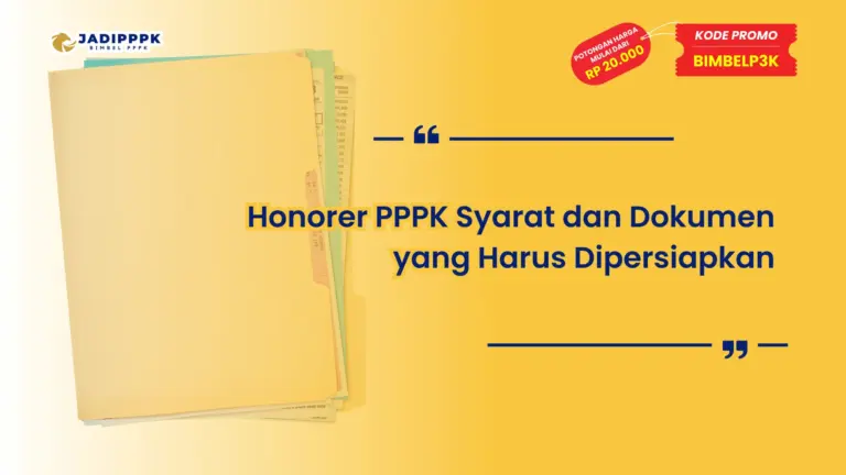 Honorer PPPK Syarat-