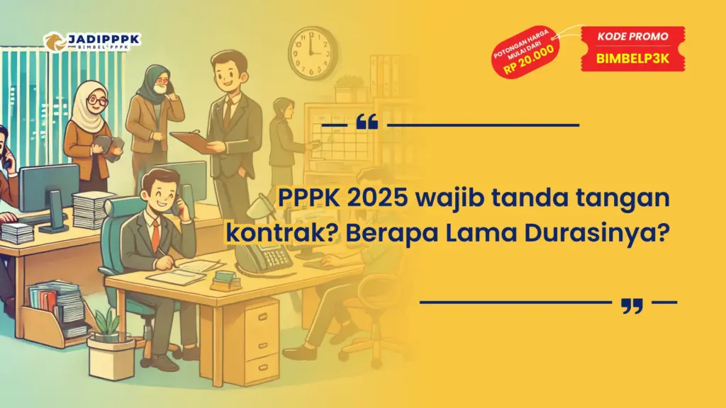 PPPK 2025 wajib tanda tangan kontrak