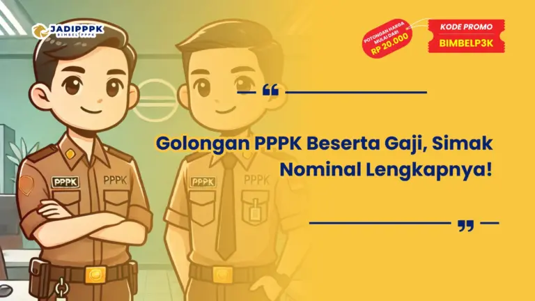 Golongan PPPK Beserta Gaji