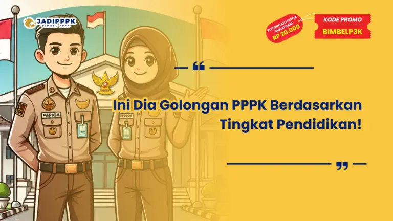 Golongan PPPK Berdasarkan Tingkat Pendidikan