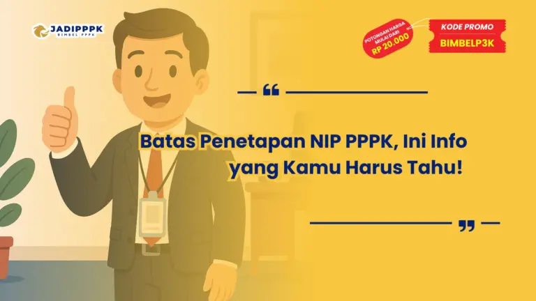 Batas Penetapan NIP PPPK