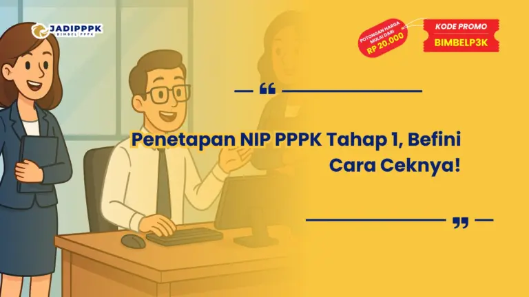 Penetapan NIP PPPK Tahap 1