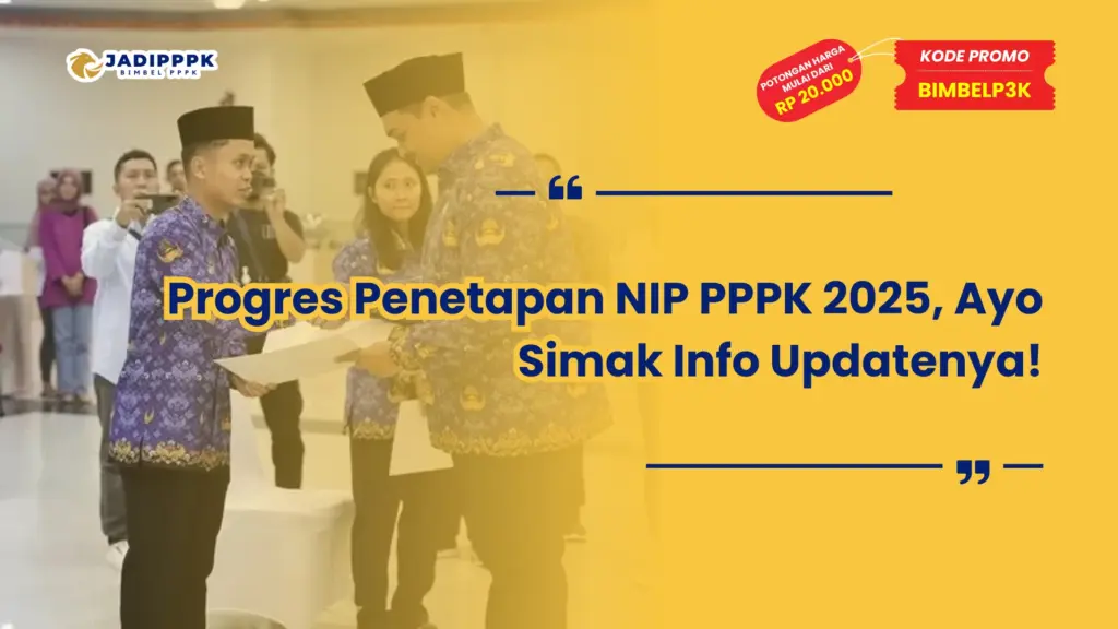 Progres Penetapan NIP PPPK 2025