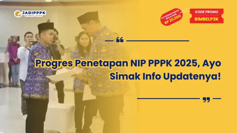 Progres Penetapan NIP PPPK 2025