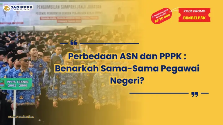 perbedaan asn dan pppk