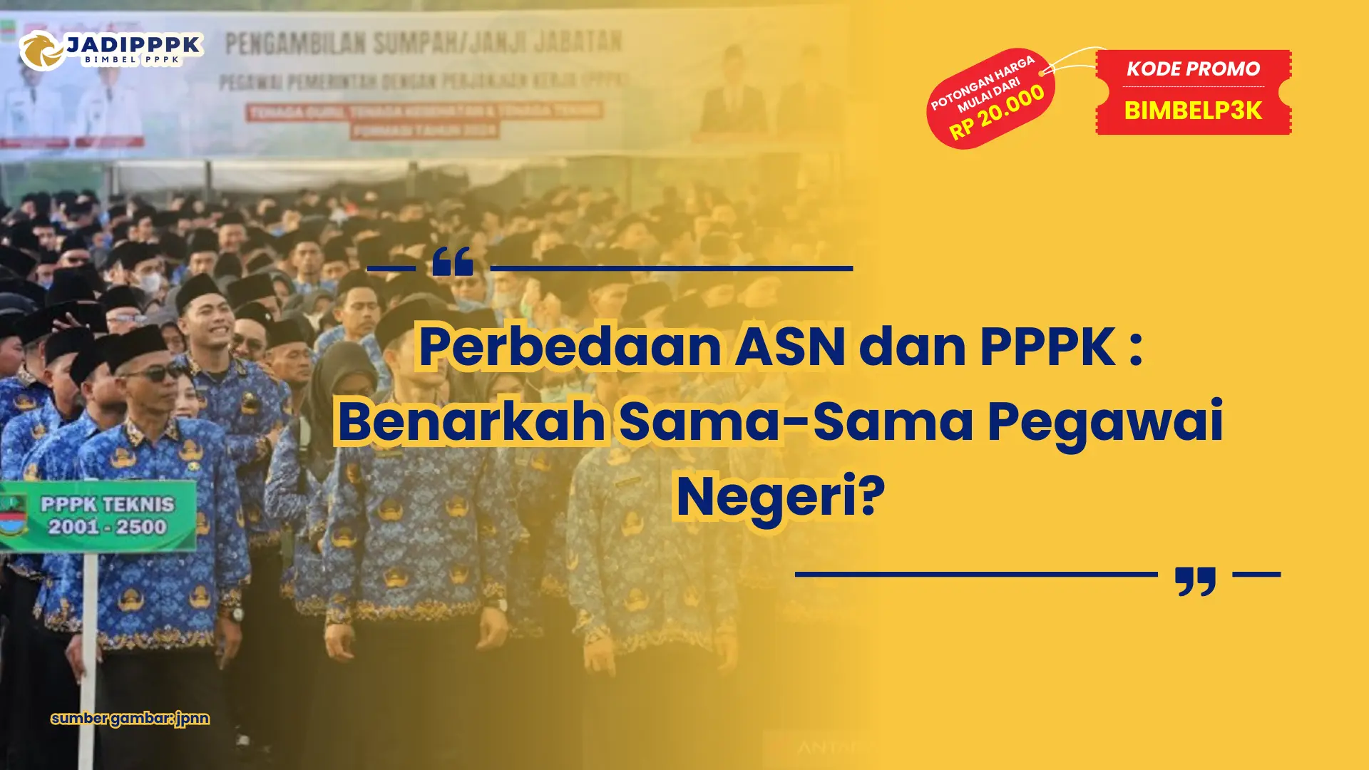 perbedaan asn dan pppk