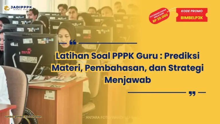 latihan soal pppk guru