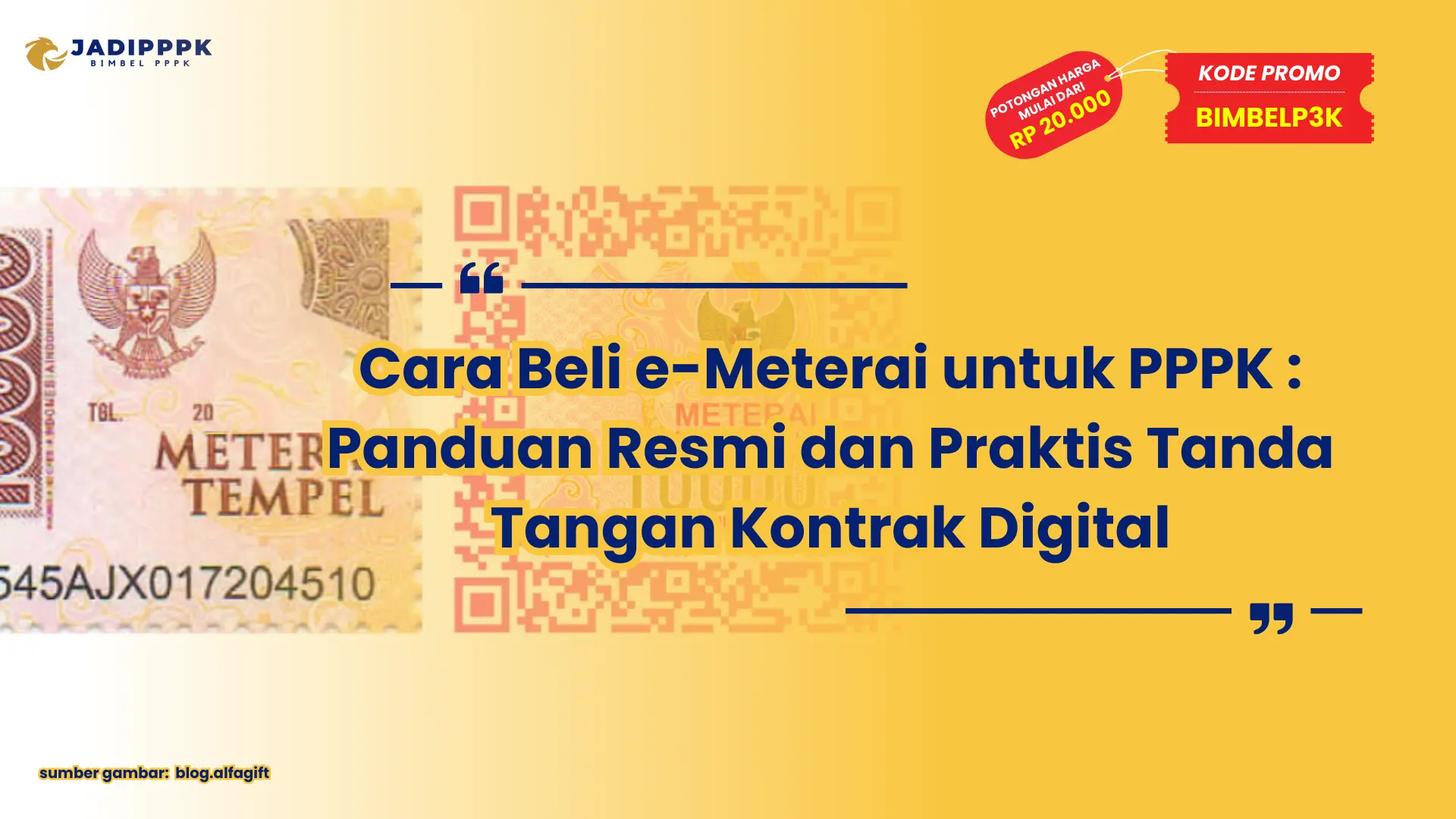 cara beli e meterai untuk pppk