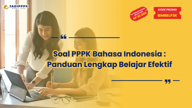 soal pppk bahasa indonesia