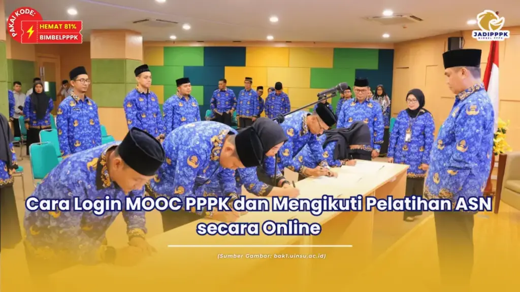 Cara Login MOOC PPPK dan Mengikuti Pelatihan ASN secara Online