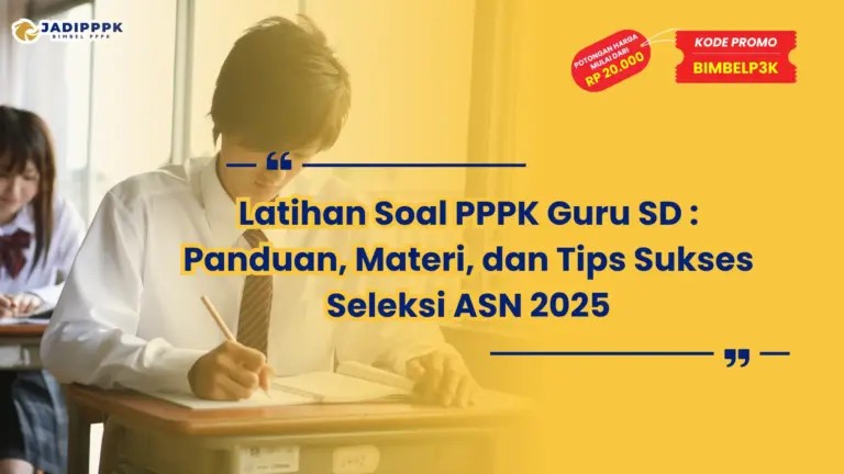 latihan soal pppk guru sd