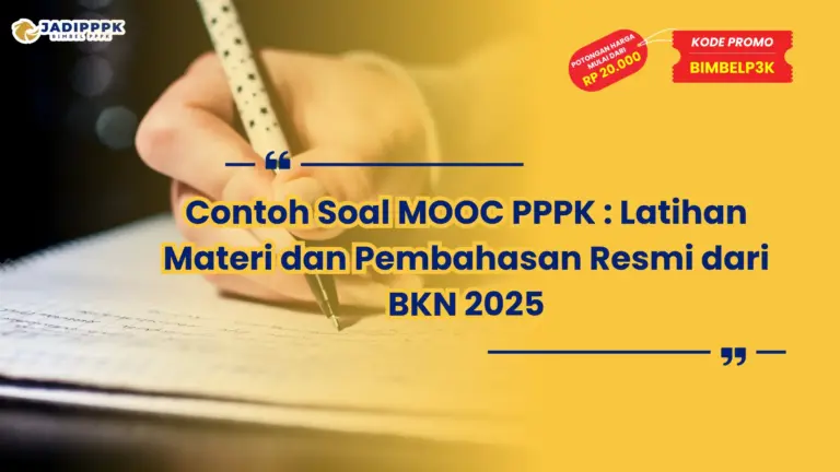 contoh soal mooc pppk