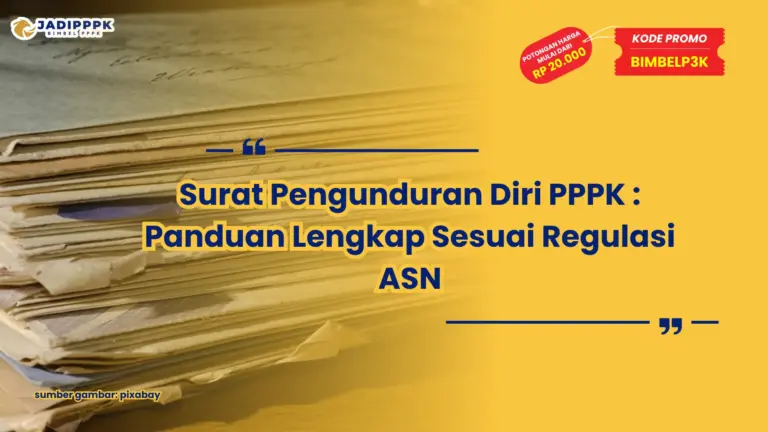 surat pengunduran diri pppk