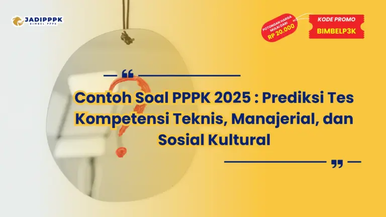 contoh soal pppk 2025