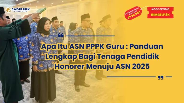 apa itu asn pppk guru