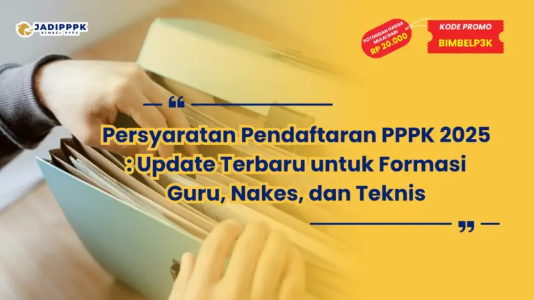 persyaratan pendaftaran pppk 2025
